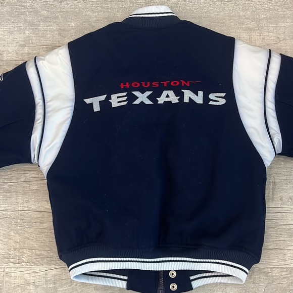 Houston Texans Reebok Jacket Size S (8) / CH (8) Color: Blue RN 67891 - Picture 12 of 15